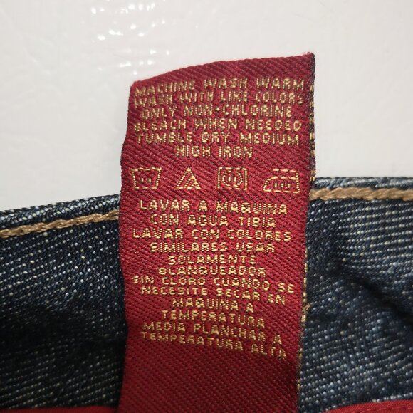 Sasson Ooh La La Ladies Size 12 Dark Wash Skinny Leg Shuffle Blue Jeans - Picture 6 of 12